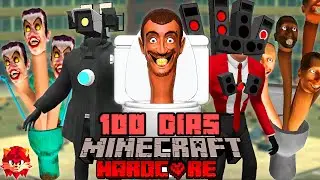 I SURVIVED 100 DAYS IN A SKIBIDI TOILET APOCALYPSE IN HARDCORE MINECRAFT AND THIS HAPPENED...