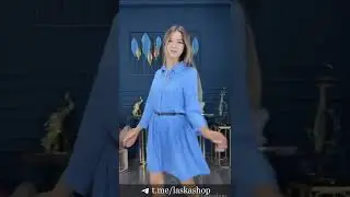 Повседневное платье в горошек