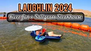 Laughlin 2024🌊River fun + Saltgrass steakhouse🥩 #laughlinnevada #saltgrasssteakhouse