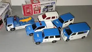 Diecast Tomica Japan Automobile Federation, fleet of cars