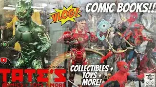 🌧 Rainy Day COMIC BOOK VLOG at Tate's Comics (Marvel Zombies + Spawn + TMNT + MORE!) - Nile Fortner