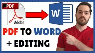 How To Convert PDF To Word Document | How To Edit PDF In Word