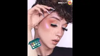 Smokey eyes marrone con eyeliner verde 👀💚 - Tutorial by Damn Tee
