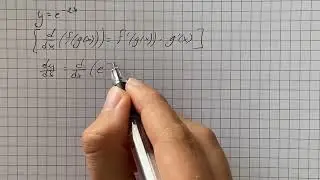 Find derivatives of the functions defined as follows: y=e^{-2x} | Plainmath