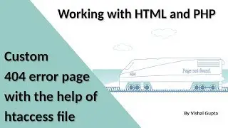 Custom 404 error page with the help of htaccess file