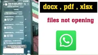 you may not have a proper app for viewing this content(pdf , docx , xlsx) files not opening solution