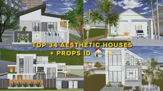 TOP 34 AESTHETIC HOUSES + PROPS ID || SAKURA SCHOOL SIMULATOR