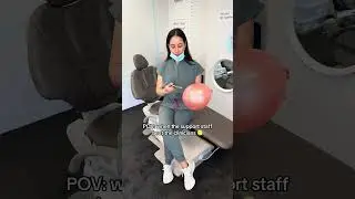 Not the dentists and hygienist failing the needle and balloon challenge #shorts #shortsvideo #viral