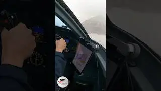 Bumpy landing in snow & wind