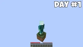 One Block Survival Minecraft! [ NO MODS ] (#1)