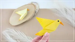 Fold origami bird out of paper | DIY decoration for spring