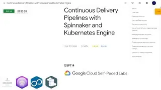 Qwiklabs | Continuous Delivery Pipelines with Spinnaker and Kubernetes Engine [GSP114]