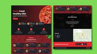 HTML CSS Landing Page Design Fast Food Website Responsive
