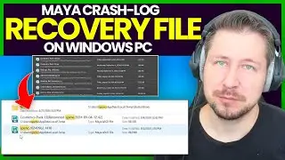 Where is the Maya Crash-Log Recovery File on a Windows PC?