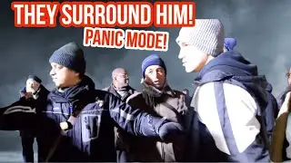 They surround him! Panic mode! Mansur Vs Christian | Speakers Corner | Hyde Park