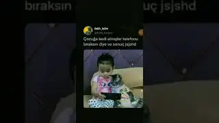çocuğa kedi almışlar telefonu bıraksın diye  və sonuç bu 😵😵😯😯