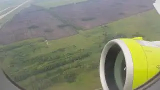 S7 взлёт Новосибирск Тбилиси a320 Neo. Первый мой полёт