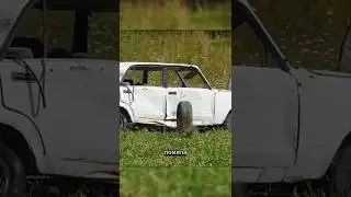 A 600 km/h tire hit a car! 😱 What happened next?