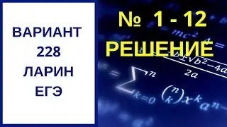№ 1-12 Вариант 228 Ларин