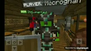 Burning my friend's house in minecraft eyserver (ft. necroghan)
