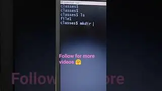 directory creation in Unix #unixcommands #unix #commands #viral #ytshorts #youtube