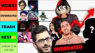 Ranking Gaming Streamers of India (Tier List)