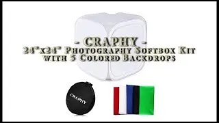 Awesome 24"x24" Photography Softbox Kit by CRAPHY - Review