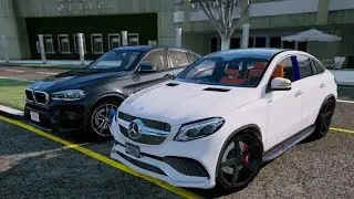 GTA V | MERCEDES GLE 63 AMG COUPE VS BMW X6M | GTA 5 MOD