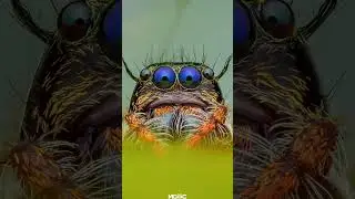 macro jumping spider