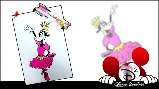 Learn How to Draw Dancing Clarabelle Cow - Fictional character | Disney Drawing | Walt Disney
