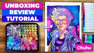 Ohuhu Brush Markers: Unbox, Review and Tutorial