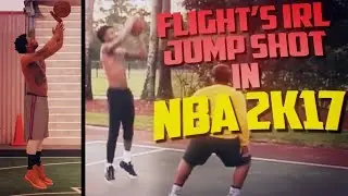 SHOOTING WITH FLIGHT REACT'S IRL JUMPSHOT IN NBA 2K17!!! NEVER EXPECTED THIS RESULT.....