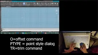 AutoCAD 2019 Tutorial for Offset, Point Style and Trim Commands