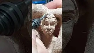 Como tallar en madera un rostro, Darth Talon. 
