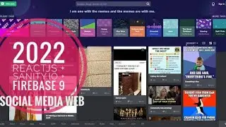 2022 REACTJS + SANITY.IO + FIREBASE 9 LOGIN WEB AND MOBILE  SOCIAL MEDIA WEBSITE SHOWCASE