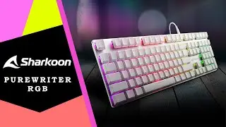 Sharkoon PureWriter RGB ⌨️ Niskoprofilowa klawiatura mechaniczna / Recenzja 4K