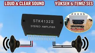 How to make powerful amplifier at home STK4132 | Bass amplifier | STK4132 çok güçlü Amfi yapımı  DIY