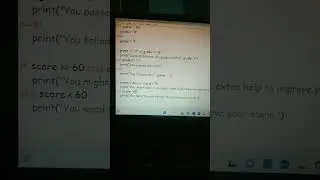 python program to know test scores 