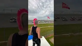 You can’t get any closer to the race cars! 