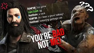 SALTY SORE LOSER PROJECTS HIS PROBLEMS ON ME! | Dead by Daylight