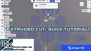 Shapr3D tutorial: Extruded cut