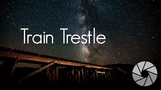 Vertical Milky Way Photography over a Train Trestle | Milky Way Photography | Astrophotography
