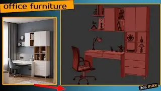 office furniture modeling by refrence and arrangement with the models I have already made