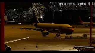 JAS019 - A300-600R landing at Kai Tak airport (VHHX)