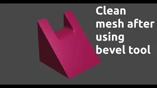 Blender clean mesh for bevel tool