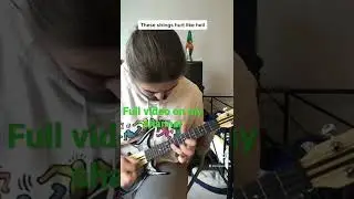 Shredding an on the spot improv solo on the electric ukulele