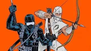 Coloring Snake Eyes and Storm Shadow Drawing for #heroescon