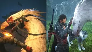 Clive Reencounters His Chocobo Ambrosia After Phoenix Gate Incident - Final Fantasy 16