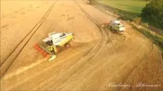 Alles nur aus der Luft Mähdrescher 4 Stück Class 760 580 und 560