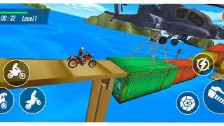 Bike stunt Impossible Tracks||Motorcycle Racing 3d Games||Android Gamesplay
